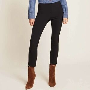 Veronica Beard Black Zip Back Scuba Pants Stretch Size 4